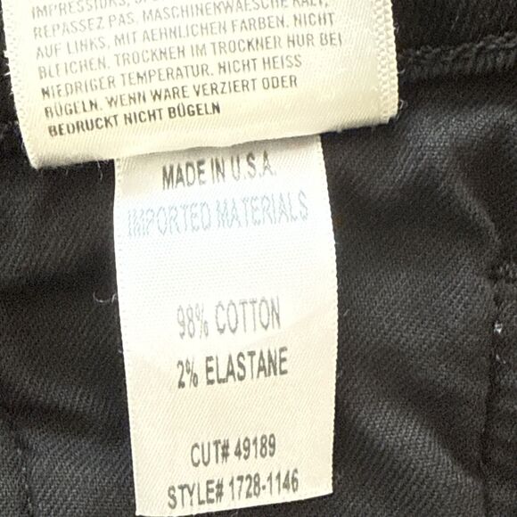 Citizens of Humanity Olivia Crop High Rise Slim Black Jeans Size 28 Button Fly - Picture 10 of 12